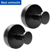 Afbeelding in Gallery-weergave laden, EAVY Wandhaak Set - Zwart 2 stuks