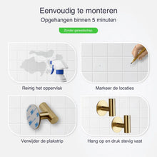 Afbeelding in Gallery-weergave laden, EAVY 2 stuks Zelfklevende Handdoekhaakjes - Handdoekhouders - Plakhaakjes - Goud