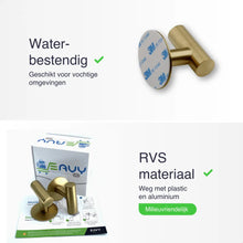 Afbeelding in Gallery-weergave laden, EAVY 2 stuks Zelfklevende Handdoekhaakjes - Handdoekhouders - Plakhaakjes - Goud