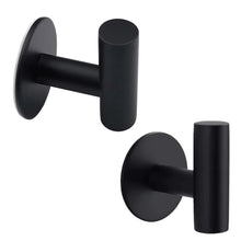 Afbeelding in Gallery-weergave laden, EAVY 2 stuks Zelfklevende Handdoekhaakjes - Handdoekhouders - Plakhaakjes - Zwart