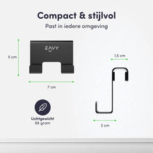 Afbeelding in Gallery-weergave laden, EAVY Douchehaak RVS - Universele Douchecabine Haak - Douchewand Haak - Douchehanger