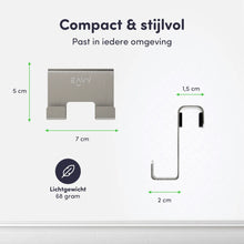 Afbeelding in Gallery-weergave laden, EAVY Douchehaak RVS - Universele Douchecabine Haak - Douchewand Haak - Douchehanger