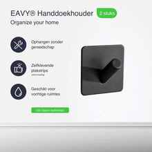 Afbeelding in Gallery-weergave laden, EAVY Handdoekhaakjes Zelfklevend - Set van 2 Handdoek Haakjes