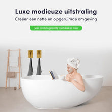 Afbeelding in Gallery-weergave laden, EAVY Handdoekhouders 2 stuks - Zelfklevend - Goud - RVS - Handdoek Klem - Handdoek Haak