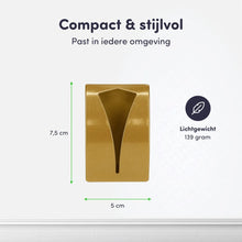 Afbeelding in Gallery-weergave laden, EAVY Handdoekhouders 2 stuks - Zelfklevend - Goud - RVS - Handdoek Klem - Handdoek Haak