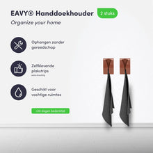 Afbeelding in Gallery-weergave laden, EAVY Handdoekhouders 2 stuks - Zelfklevend - Rose - RVS - Handdoek Klem - Handdoek Haak
