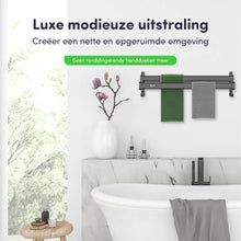 Afbeelding in Gallery-weergave laden, EAVY Handdoekrek Zwart 60 cm breed