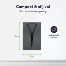 Afbeelding in Gallery-weergave laden, EAVY Set van 2 Zelfklevende Handdoekhaakjes - Mat Zwart - RVS