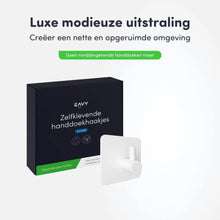 Afbeelding in Gallery-weergave laden, EAVY - Set van 4 Zelfklevende handdoekhaakjes RVS - plakhaak - WIT