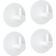Afbeelding in Gallery-weergave laden, EAVY - Set van 4 Zelfklevende handdoekhaakjes RVS - plakhaak - WIT