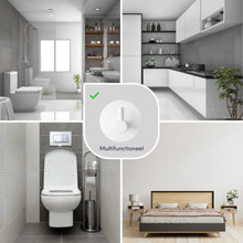 Afbeelding in Gallery-weergave laden, EAVY - Set van 4 Zelfklevende handdoekhaakjes RVS - plakhaak - WIT