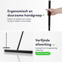 Afbeelding in Gallery-weergave laden, EAVY Vloerwisser RVS - 135 cm - Vloertrekker met Steel - Vloerwisser Badkamer