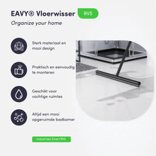 Afbeelding in Gallery-weergave laden, EAVY Vloerwisser RVS - 135 cm - Vloertrekker met Steel - Vloerwisser Badkamer