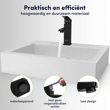 Afbeelding in Gallery-weergave laden, EAVY Wastafelkraan - Badkamer - Zwart - Inclusief Aansluit slangen