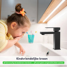 Afbeelding in Gallery-weergave laden, EAVY Wastafelkraan - Badkamer - Zwart - Inclusief Aansluit slangen