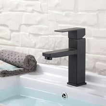 Afbeelding in Gallery-weergave laden, EAVY Wastafelkraan - Badkamer - Zwart - Inclusief Aansluit slangen