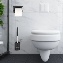 Afbeelding in Gallery-weergave laden, EAVY WC Rolhouder met Plankje & Toiletborstel (BUNDEL)