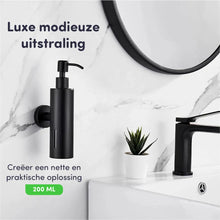 Afbeelding in Gallery-weergave laden, EAVY - Zeeppompje - Zeepdispenser Wandmontage - Zwart - Hangend - RVS