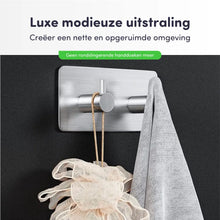 Afbeelding in Gallery-weergave laden, EAVY - Zelfklevende handdoekhaakjes RVS