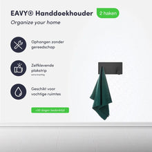 Afbeelding in Gallery-weergave laden, EAVY - Zelfklevende handdoekhaakjes