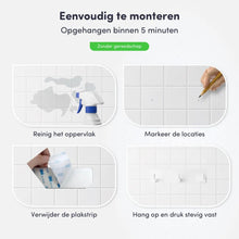 Afbeelding in Gallery-weergave laden, EAVY - Zelfklevende handdoekhaakjes RVS - handdoekhouder - wandhaak - plakhaak - Wit