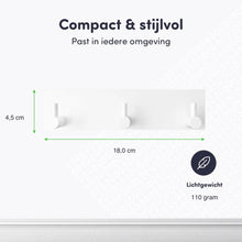 Afbeelding in Gallery-weergave laden, EAVY - Zelfklevende handdoekhaakjes RVS - handdoekhouder - wandhaak - plakhaak - Wit