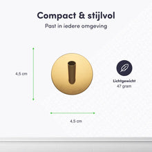 Afbeelding in Gallery-weergave laden, EAVY Zelfklevende Handdoekhaakjes – Set van 2 Handdoekhouders - Goud - RVS
