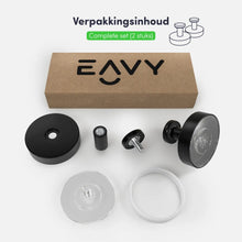 Afbeelding in Gallery-weergave laden, EAVY Wandhaak Set - Zwart 2 stuks