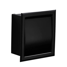 Afbeelding in Gallery-weergave laden, Zwarte inbouw toiletrolhouder voor in de muur