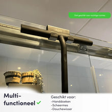 Afbeelding in Gallery-weergave laden, EAVY Douchehaak RVS - Universele Douchecabine Haak - Douchewand Haak - Douchehanger
