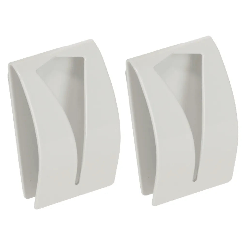 EAVY Handdoekhouders 2 stuks - Zelfklevend - Wit - RVS - Handdoek Klem - Handdoek Haak