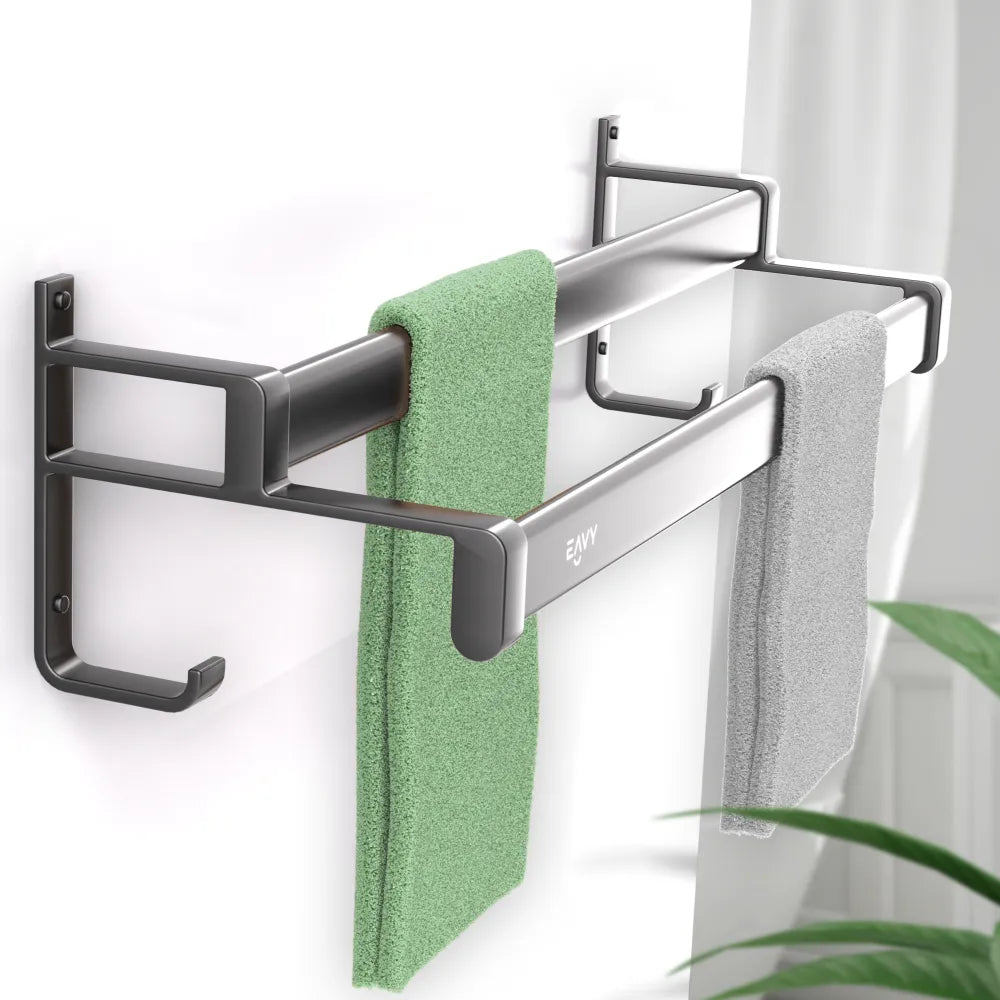 EAVY Handdoekrek Zwart 60 cm breed