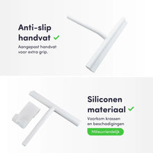 Afbeelding in Gallery-weergave laden, EAVY Luxe Douchewisser met Ophanghaak – Raamwisser - Siliconen - Wit
