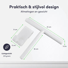 Afbeelding in Gallery-weergave laden, EAVY Luxe Douchewisser met Ophanghaak – Raamwisser - Siliconen - Wit
