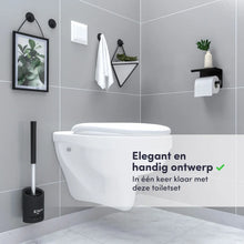Afbeelding in Gallery-weergave laden, EAVY WC Rolhouder &amp; Toiletborstel &amp; handdoekhaakjes (VOORDEEL BUNDEL)

