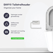 Afbeelding in Gallery-weergave laden, EAVY WC rolhouder Zonder Boren - Zelfklevend - RVS Toiletrolhouder RVS Zilver
