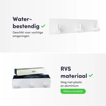Afbeelding in Gallery-weergave laden, EAVY - Zelfklevende handdoekhaakjes RVS - handdoekhouder - wandhaak - plakhaak - Wit
