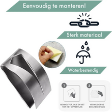 Afbeelding in Gallery-weergave laden, RVS Handdoekhouder 2 stuks - Zelfklevend - Handdoek Klem - Handdoek haak
